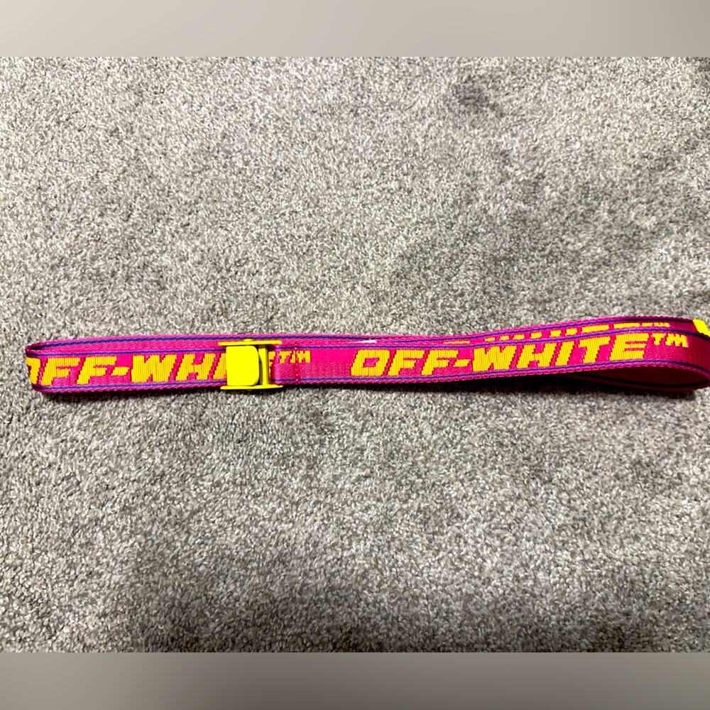 Off-White limited edition mini-industrial belt. Like new, no defects